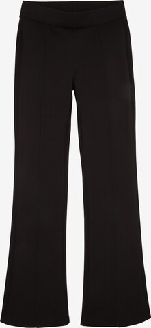 TOM TAILOR Flared Pantalon in Zwart: voorkant