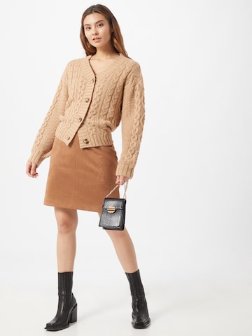 COMMA Slim fit Skirt in Brown