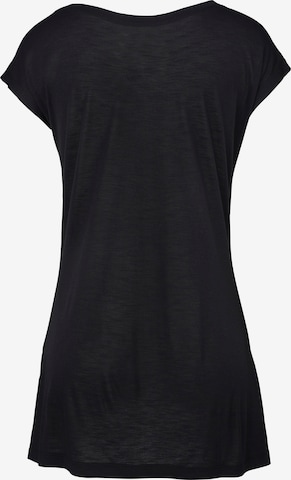 LASCANA Shirt in Schwarz