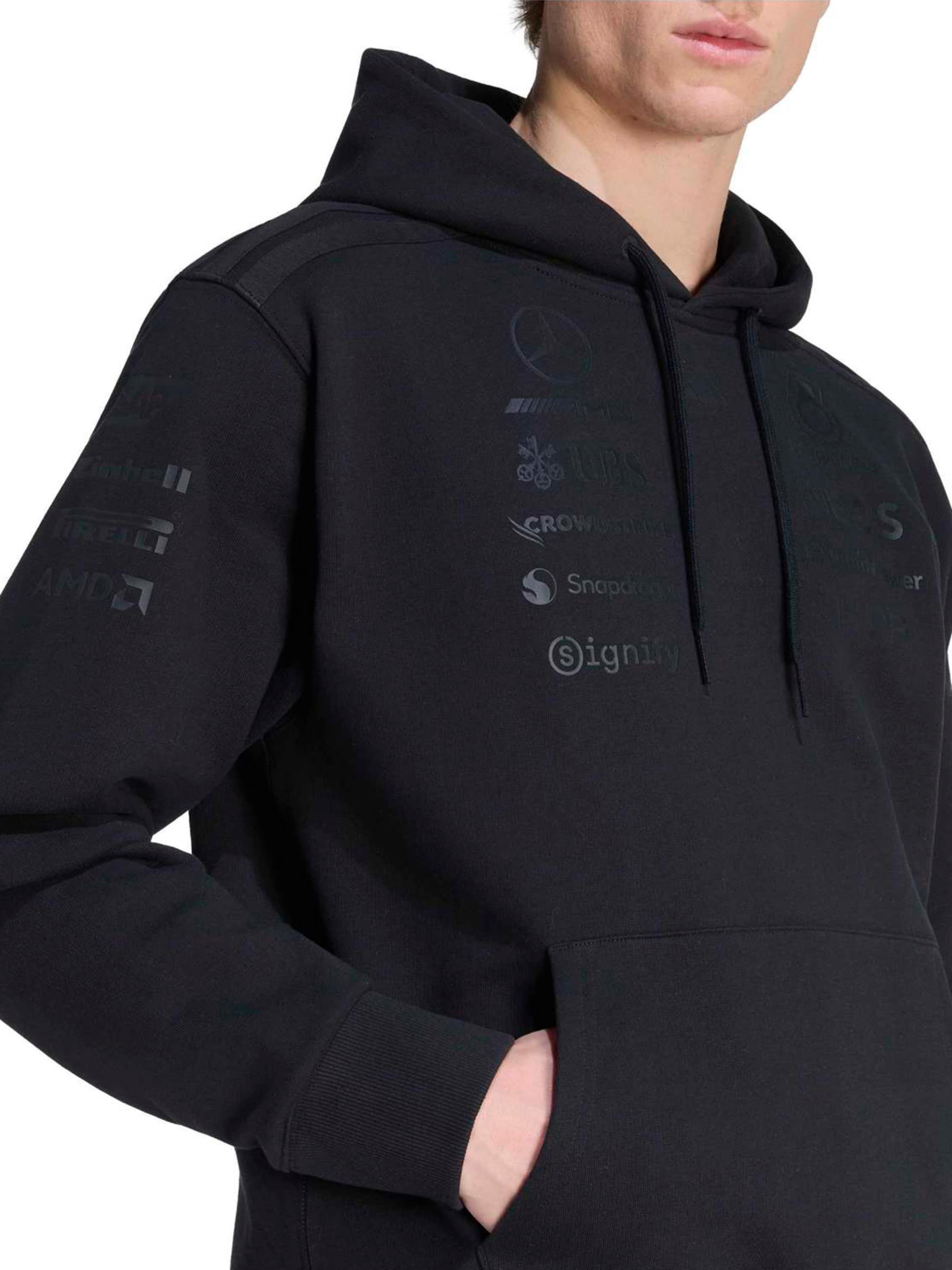 ADIDAS SPORTSWEAR - Camiseta deportiva 'Mercedes - AMG Petronas Formula 1 Team Night Driver' en negro