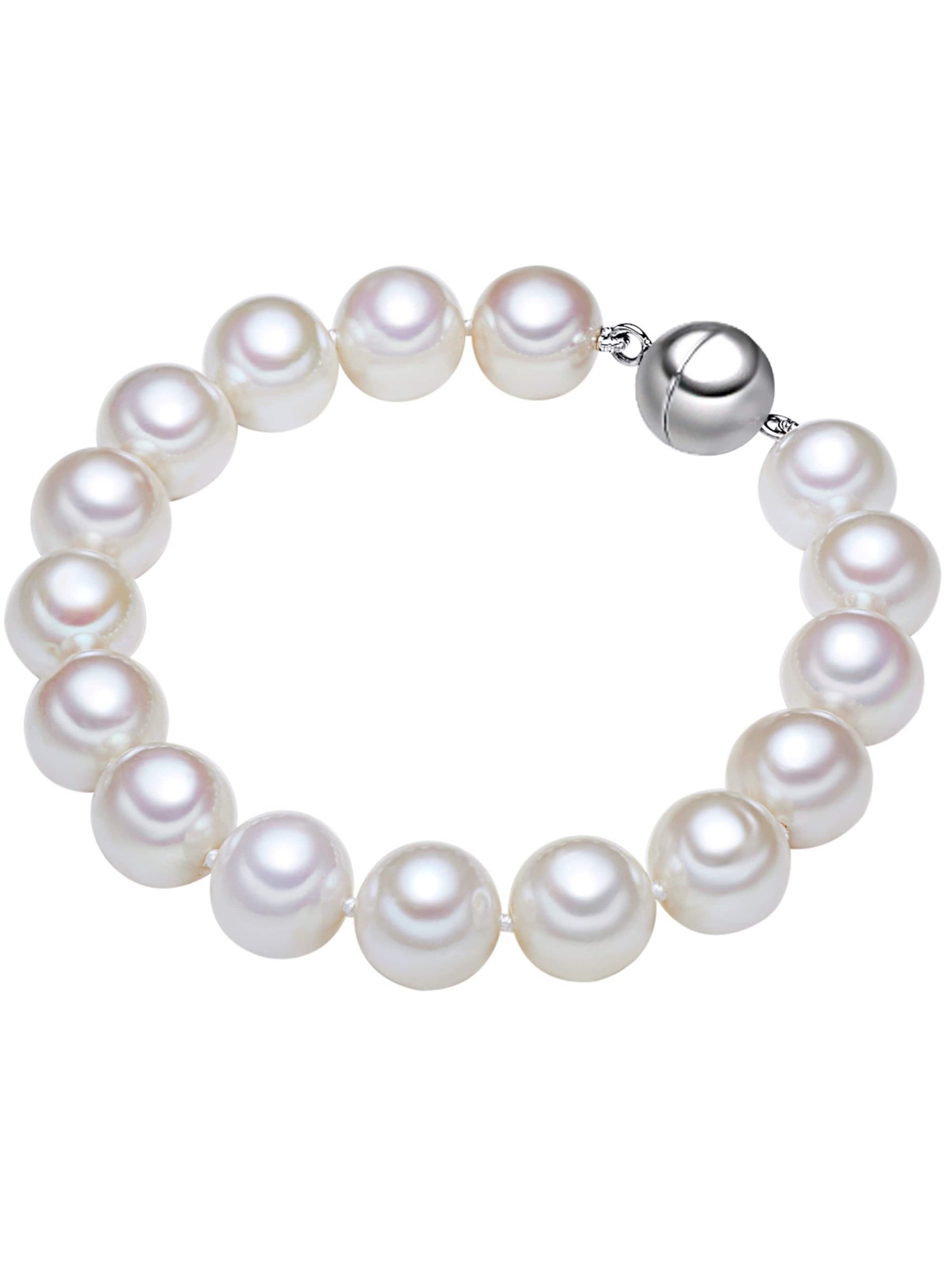 Braccialetto di Lulu & Jane in bianco: frontale