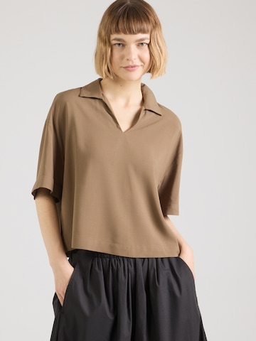 s.Oliver Blouse in Bruin: voorkant