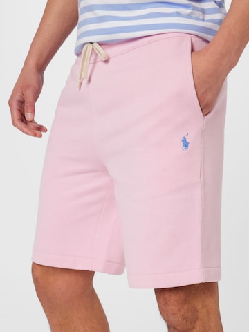 Polo Ralph Lauren Normalny krój Spodnie w kolorze różowy