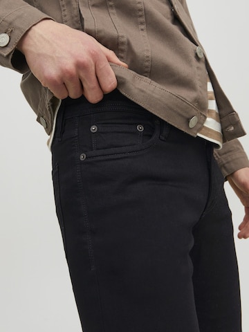 JACK & JONES Skinny Jeans 'Glenn Felix' in Black
