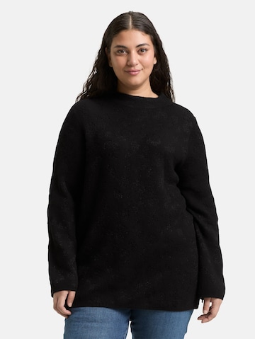 Tom Tailor Women + Sweater in Black: front