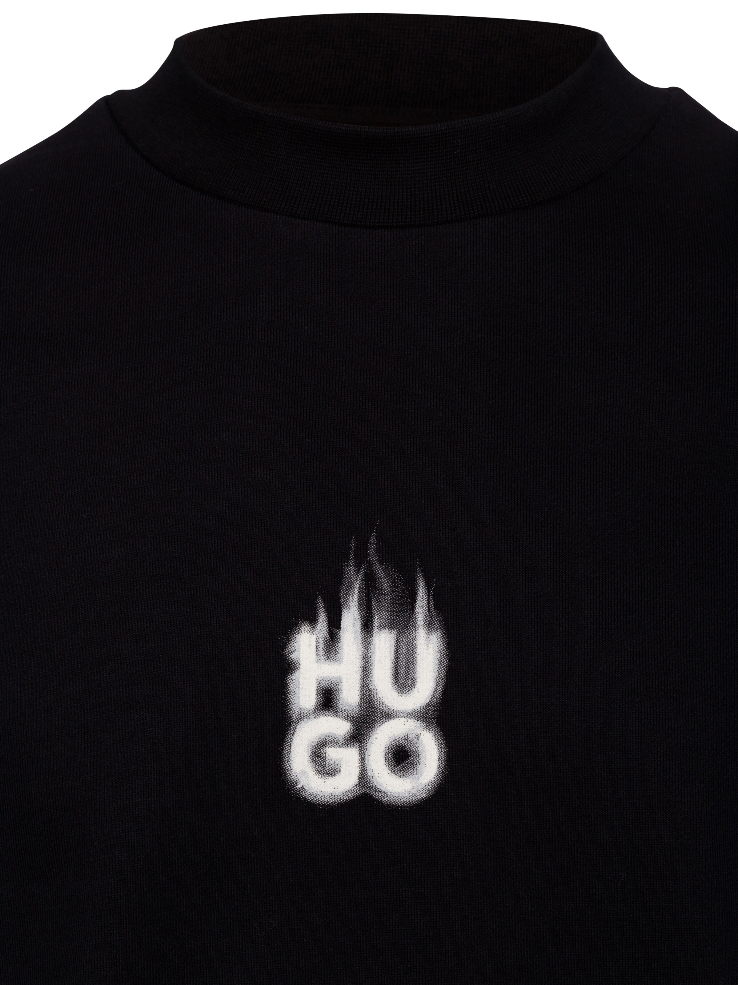 HUGO Sweatshirt ' Durungu ' in Zwart