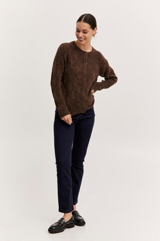 b.young Knit Cardigan in Brown