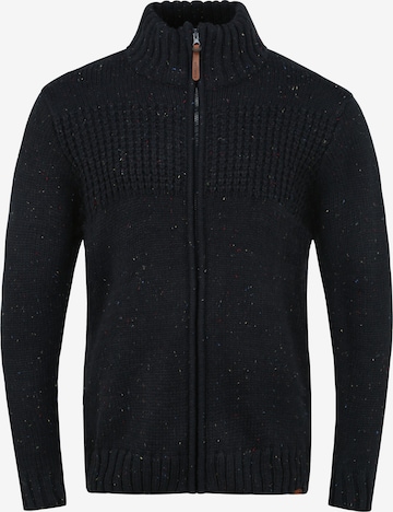 INDICODE JEANS Cardigan 'Bergen' in Schwarz: predná strana