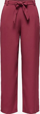 Wide leg Pantaloni 'ONLNova' di ONLY in rosso: frontale