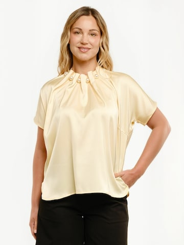 Top ' PIP ' di Liberte Essentiel in giallo: frontale