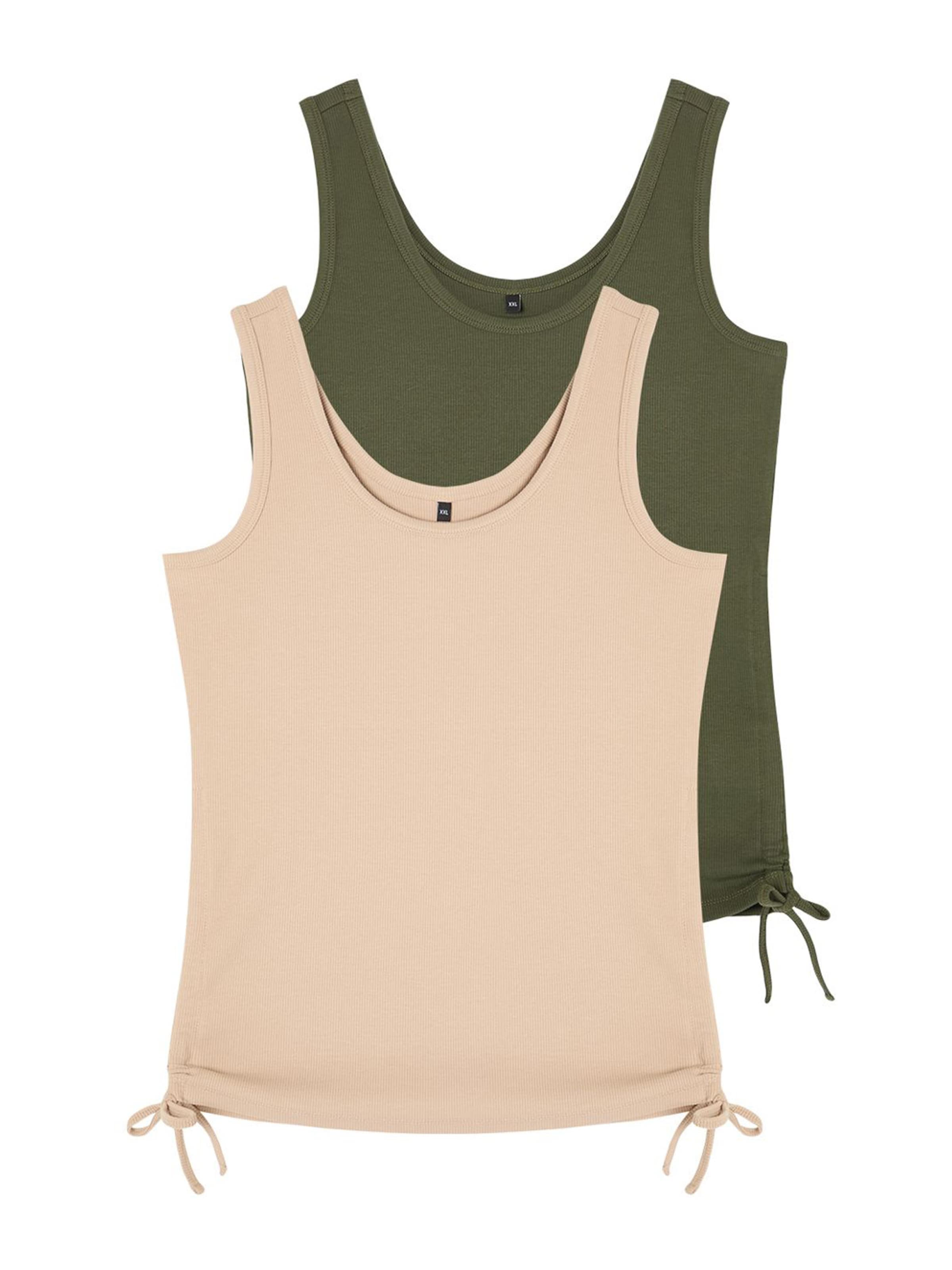 Trendyol Curve Топ в Бежевый: спереди