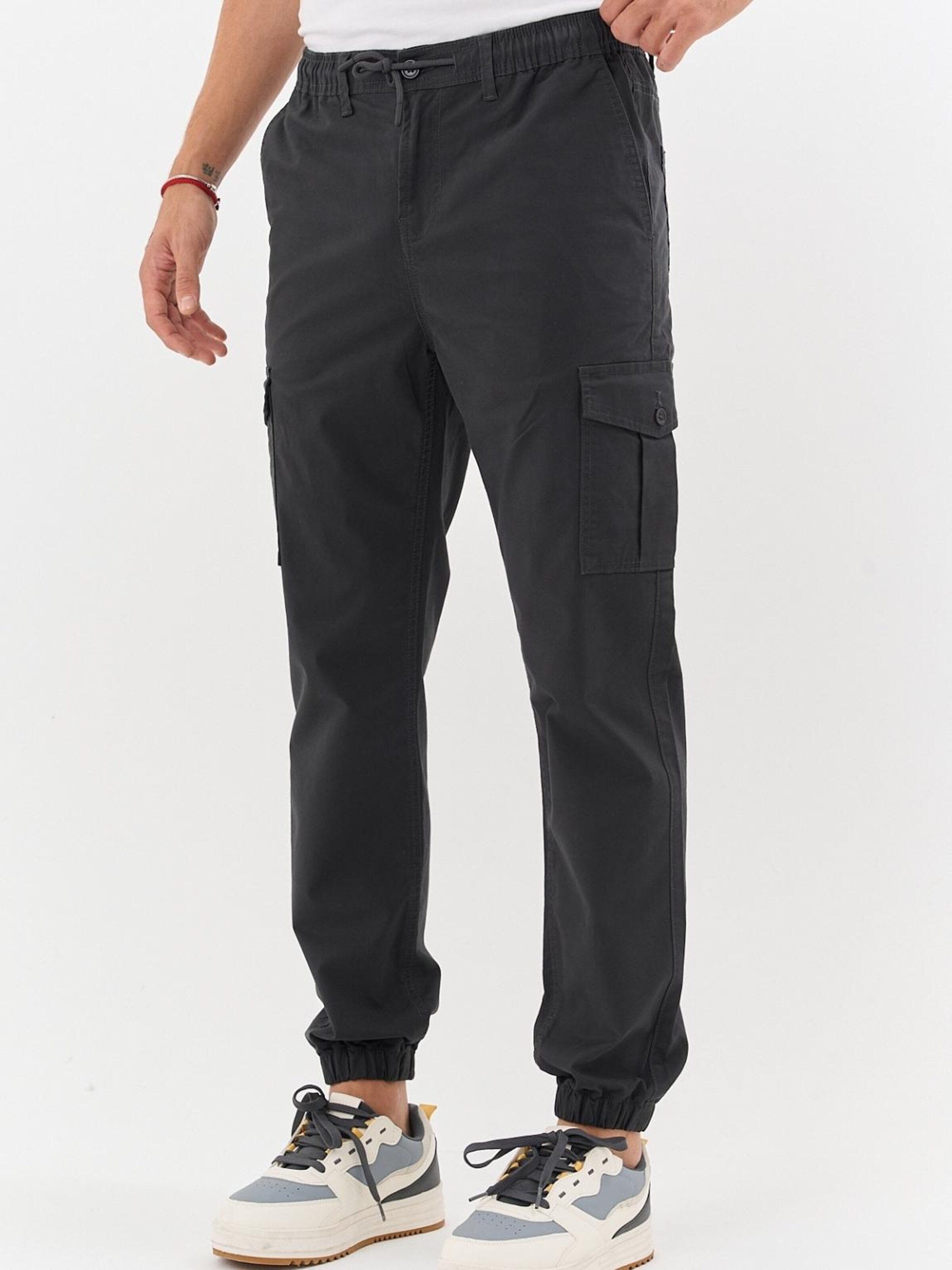 comeor Regular Cargo Pants 'Cargohose Herren' in Grey