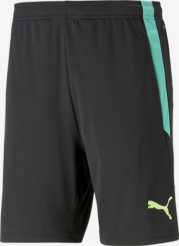 PUMA Sportovní kalhoty 'TeamLIGA' – černá: přední strana