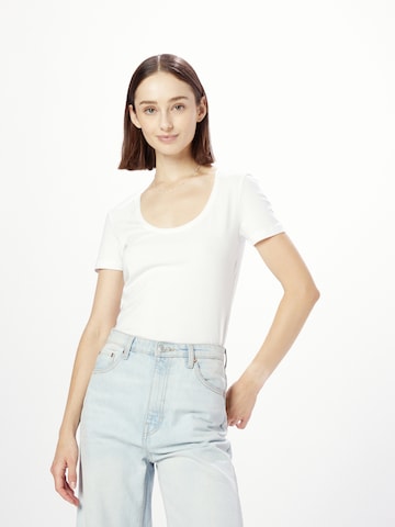 ESPRIT T-shirt i vit: framsida