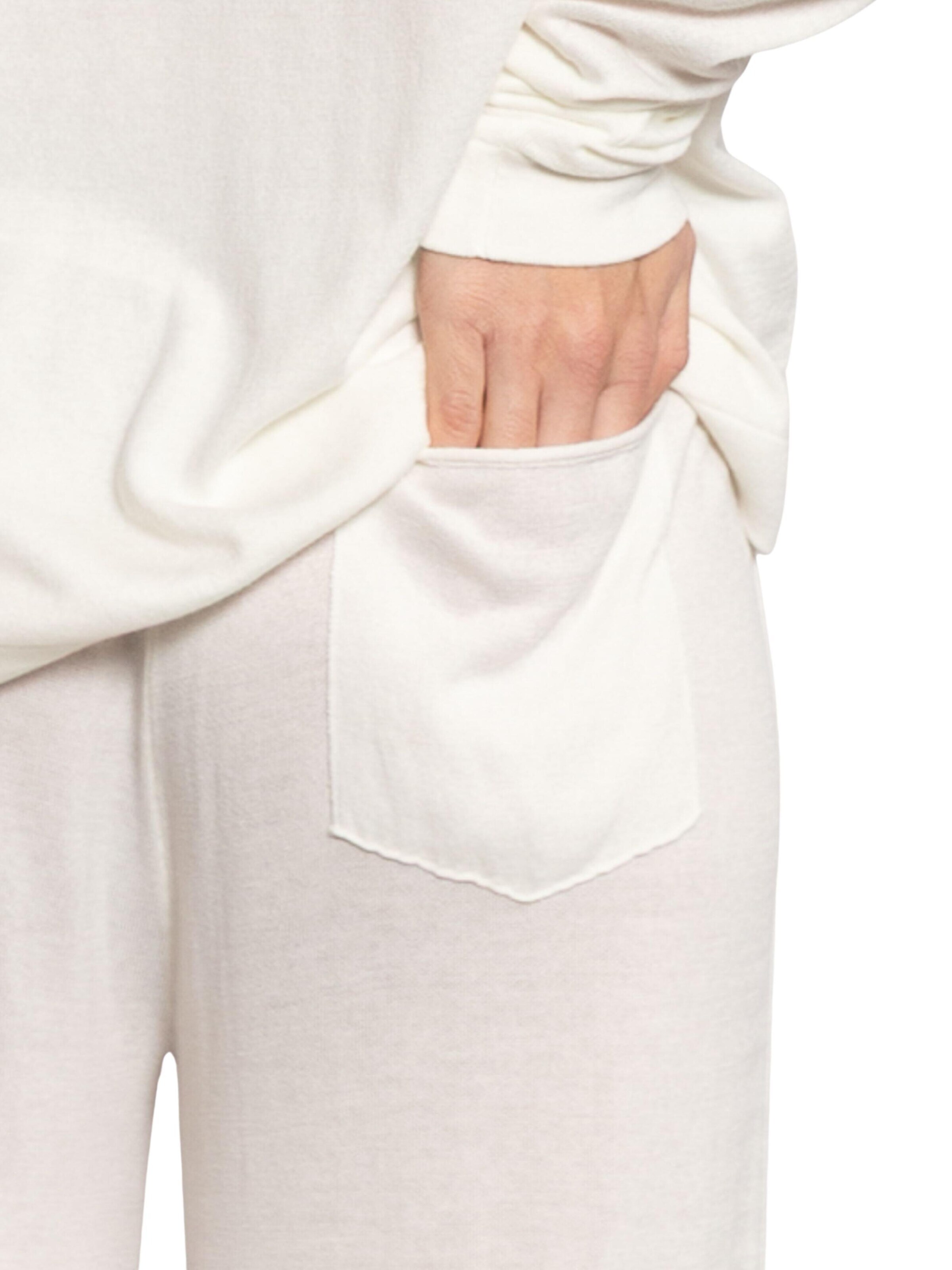 Loosefit Pantalon 'Bambou & Coton' LDB en blanc