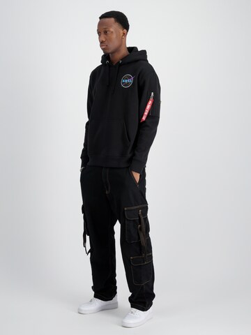 ALPHA INDUSTRIES Sweatshirt 'Space Shuttle' i sort