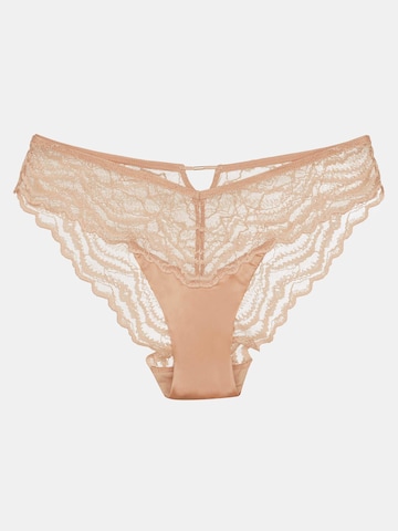 Panty 'Slip Nayu, glatte Microfaser, modisches Muster, mit Baumwollzwickel' di ESOTIQ in marrone