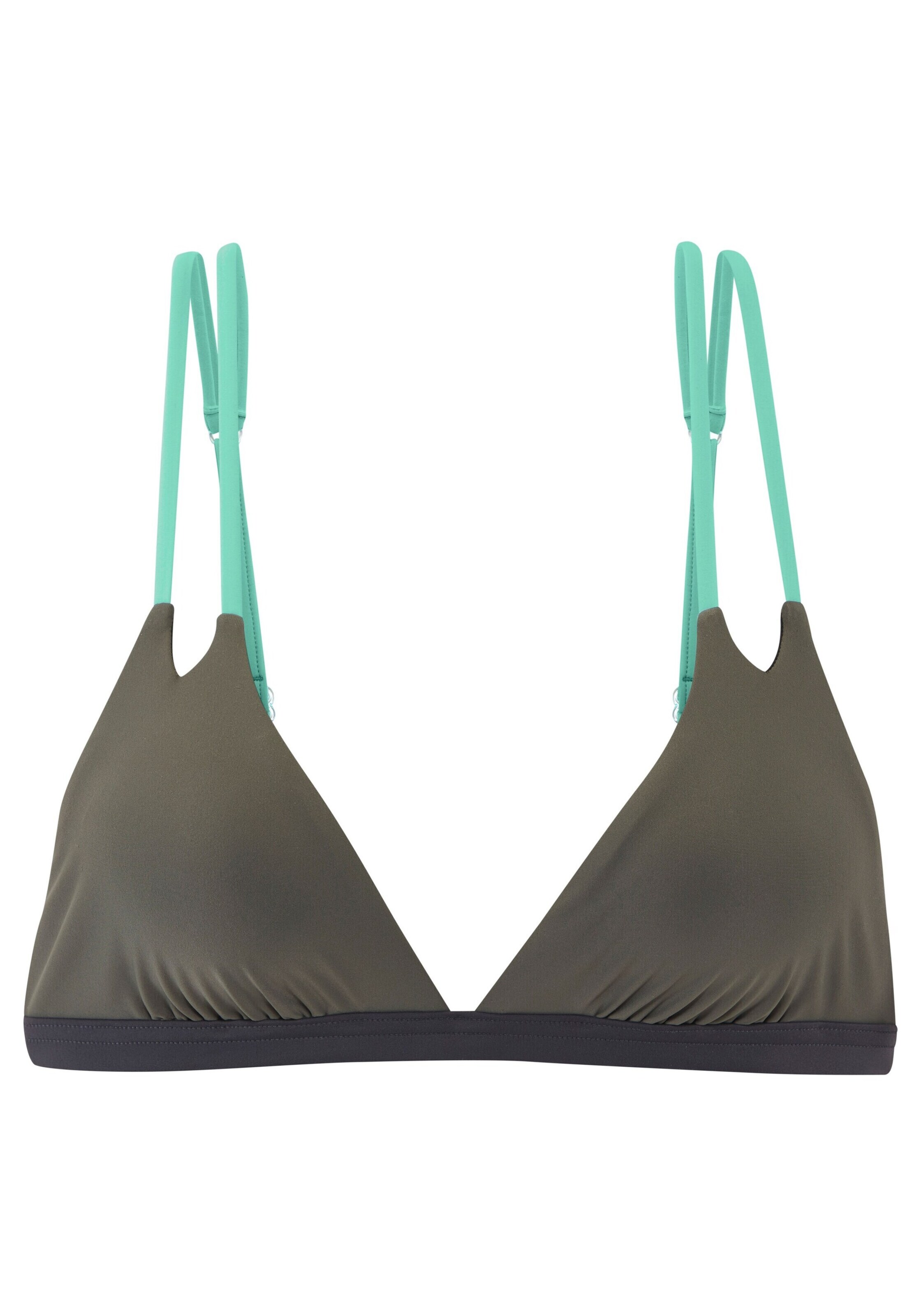 s.Oliver Trójkąt Góra bikini w kolorze zielony: przód