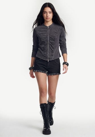 myMo ROCKS Sweatjacke in Grau