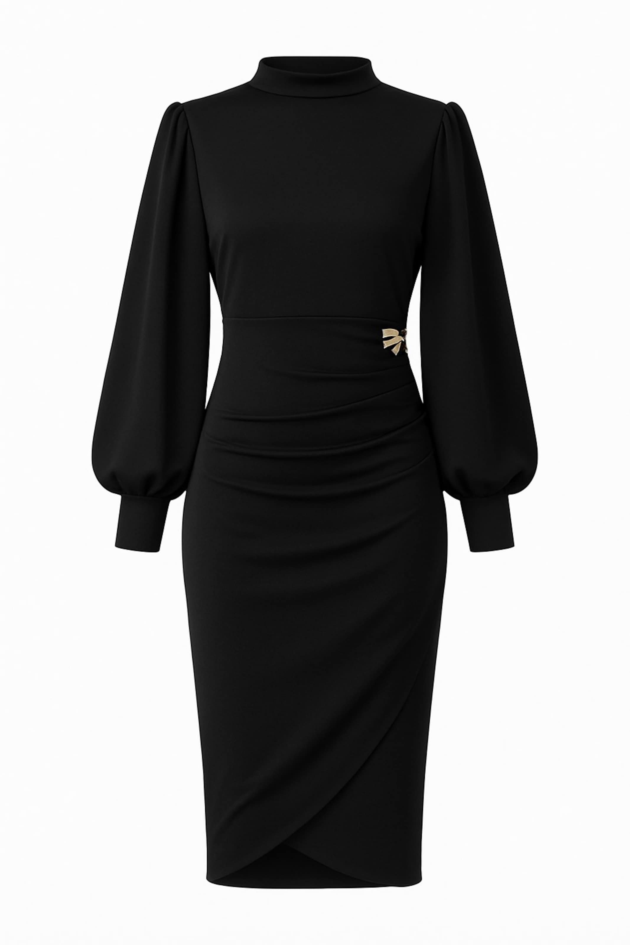 WOMAN VISION Kleid in Schwarz: Vorderseite