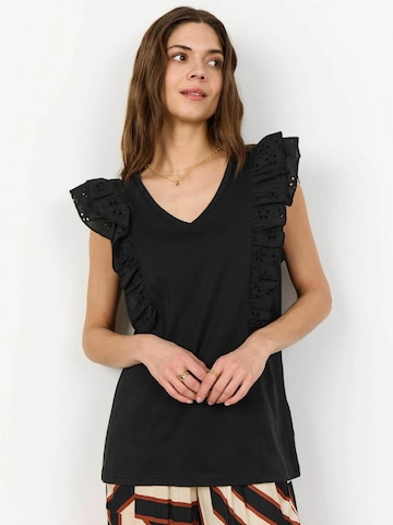 Top 'Loraine' di Soyaconcept in nero: frontale