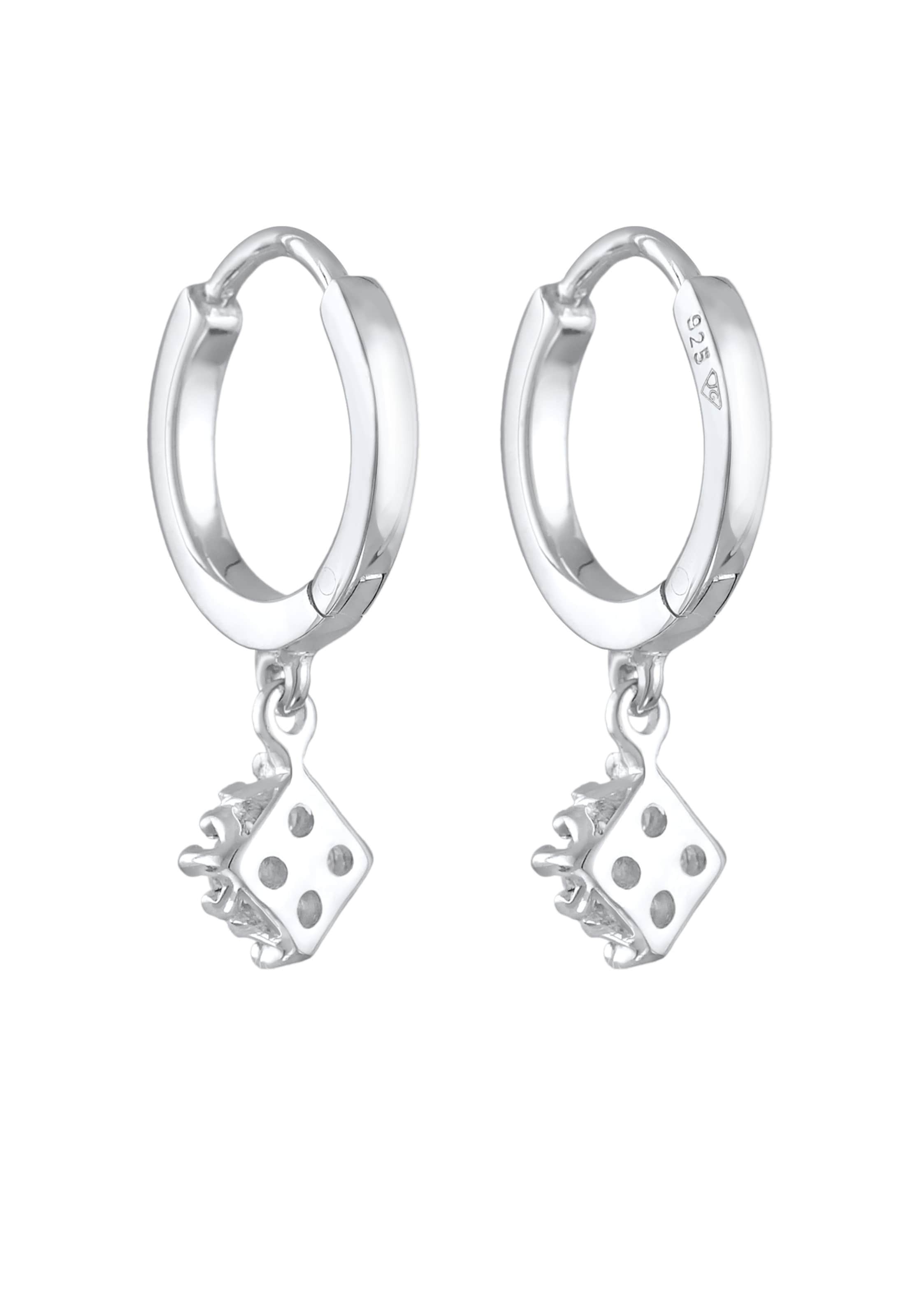 Boucles d'oreilles 'Viereck' Elli DIAMONDS en argent
