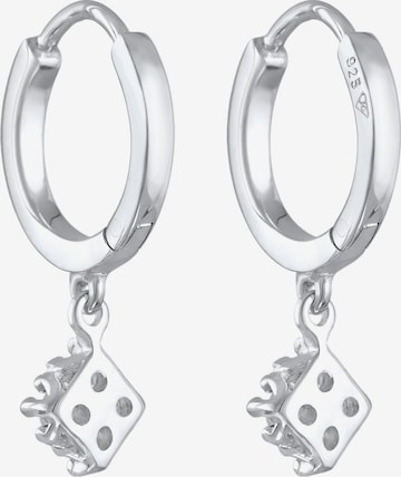 Elli DIAMONDS Earrings 'Viereck' in Silver