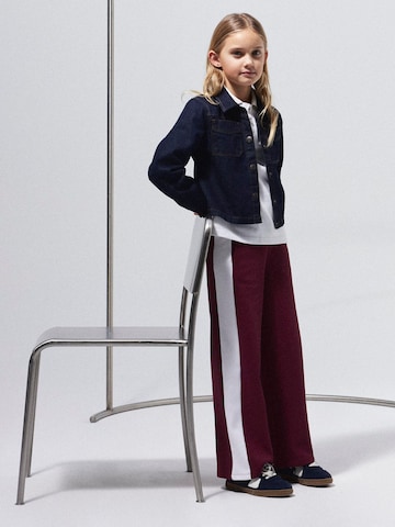 NAME IT - Pierna ancha Pantalón en rojo