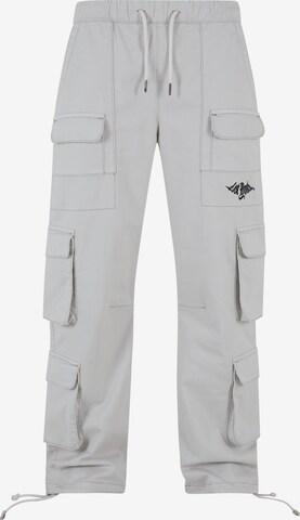 Pantalon cargo Lost Youth en gris : devant