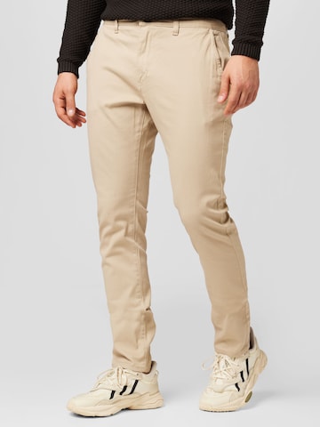 Cotton Onregular Chino hlače - bež boja: prednji dio