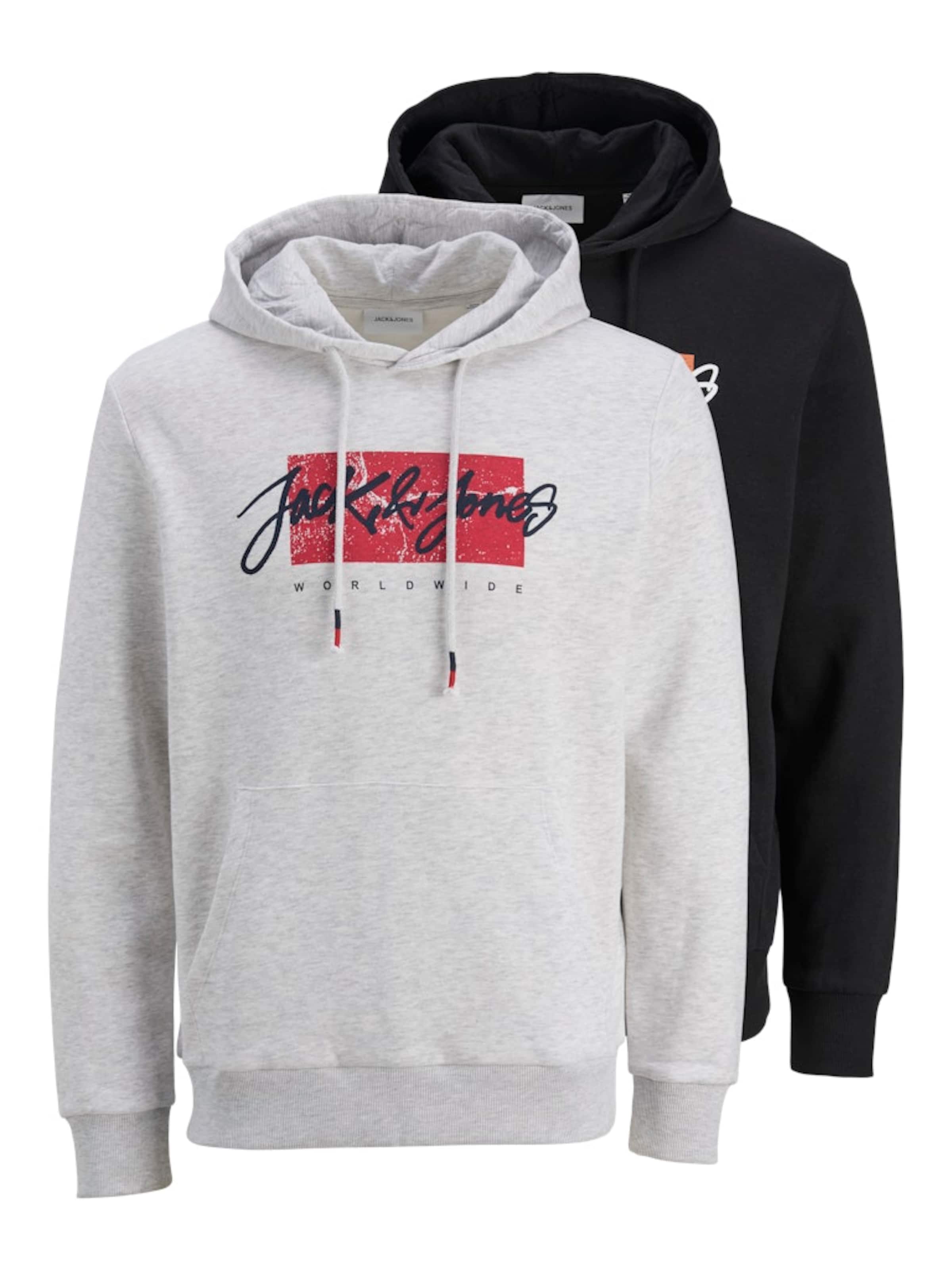JACK & JONES Sweatshirt 'JJTiley' i grå: forside