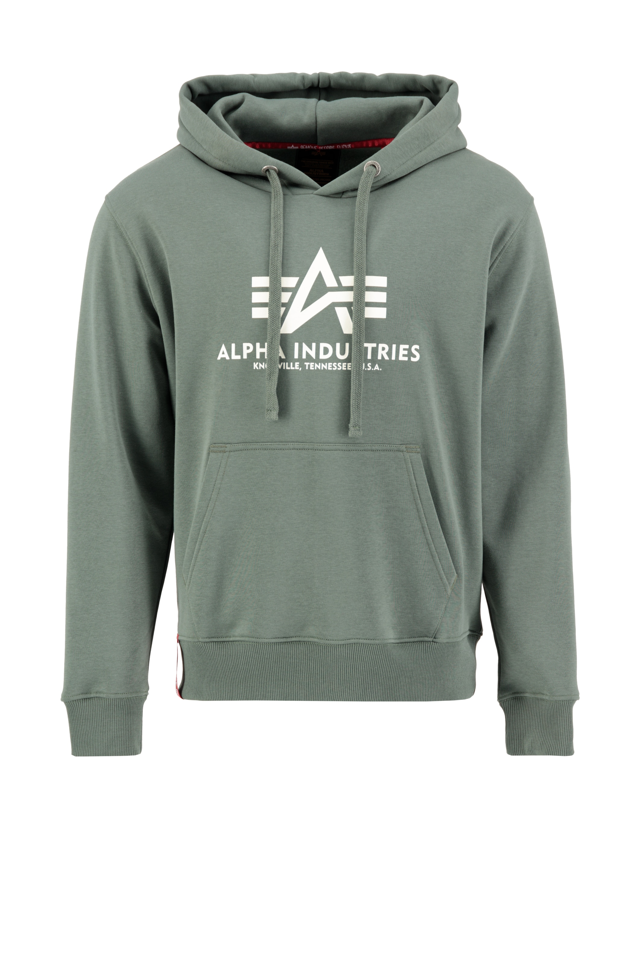 ALPHA INDUSTRIES Sweatshirt i grön: framsida
