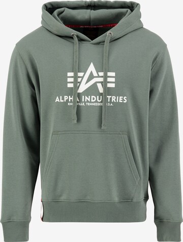 ALPHA INDUSTRIES Μπλούζα φούτερ σε πράσινο: μπροστά