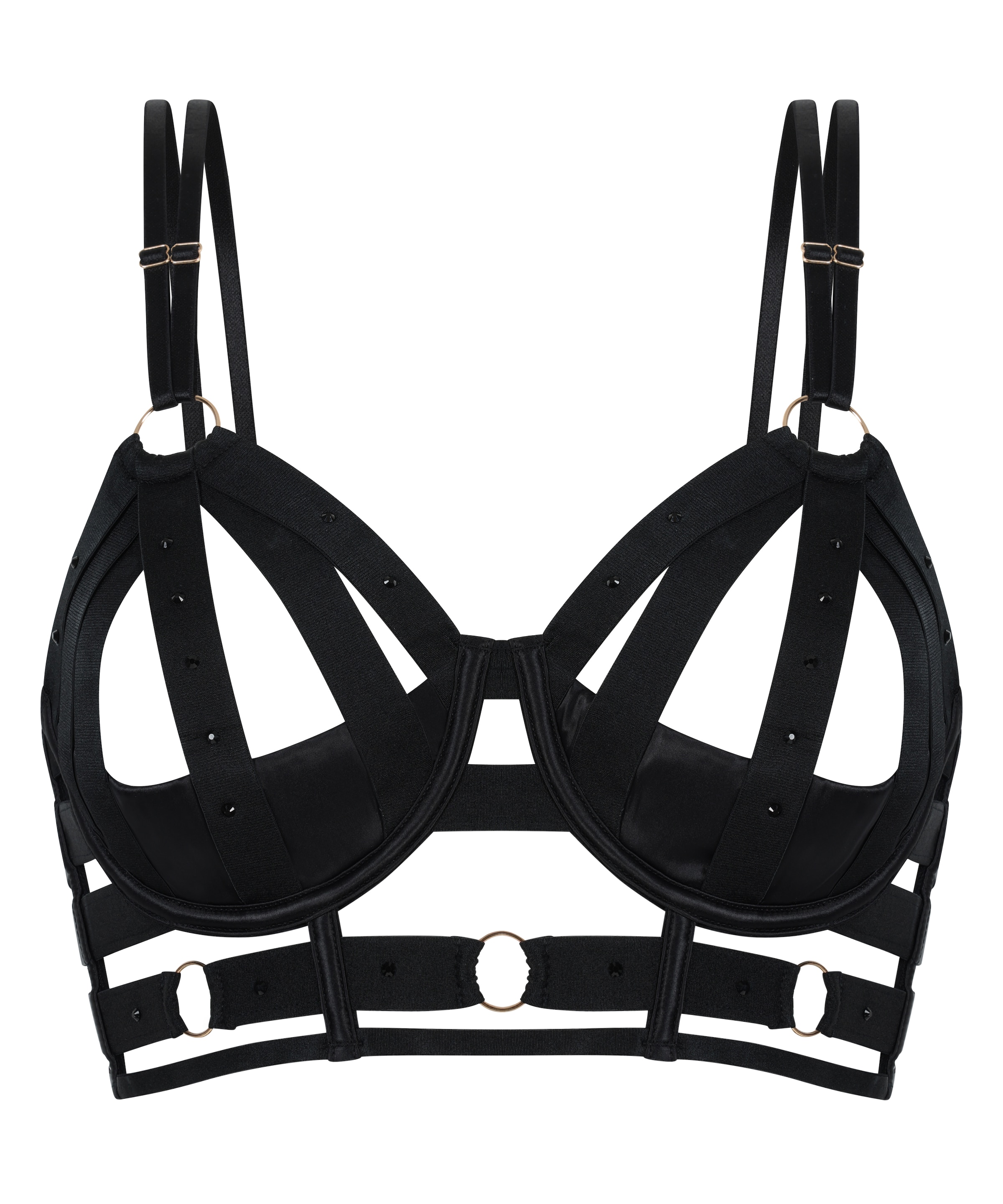 Hunkemöller Balconette Bra 'Athena' in Black: front