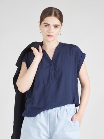 Chemisier 'Mi44riama' ZABAIONE en bleu : devant
