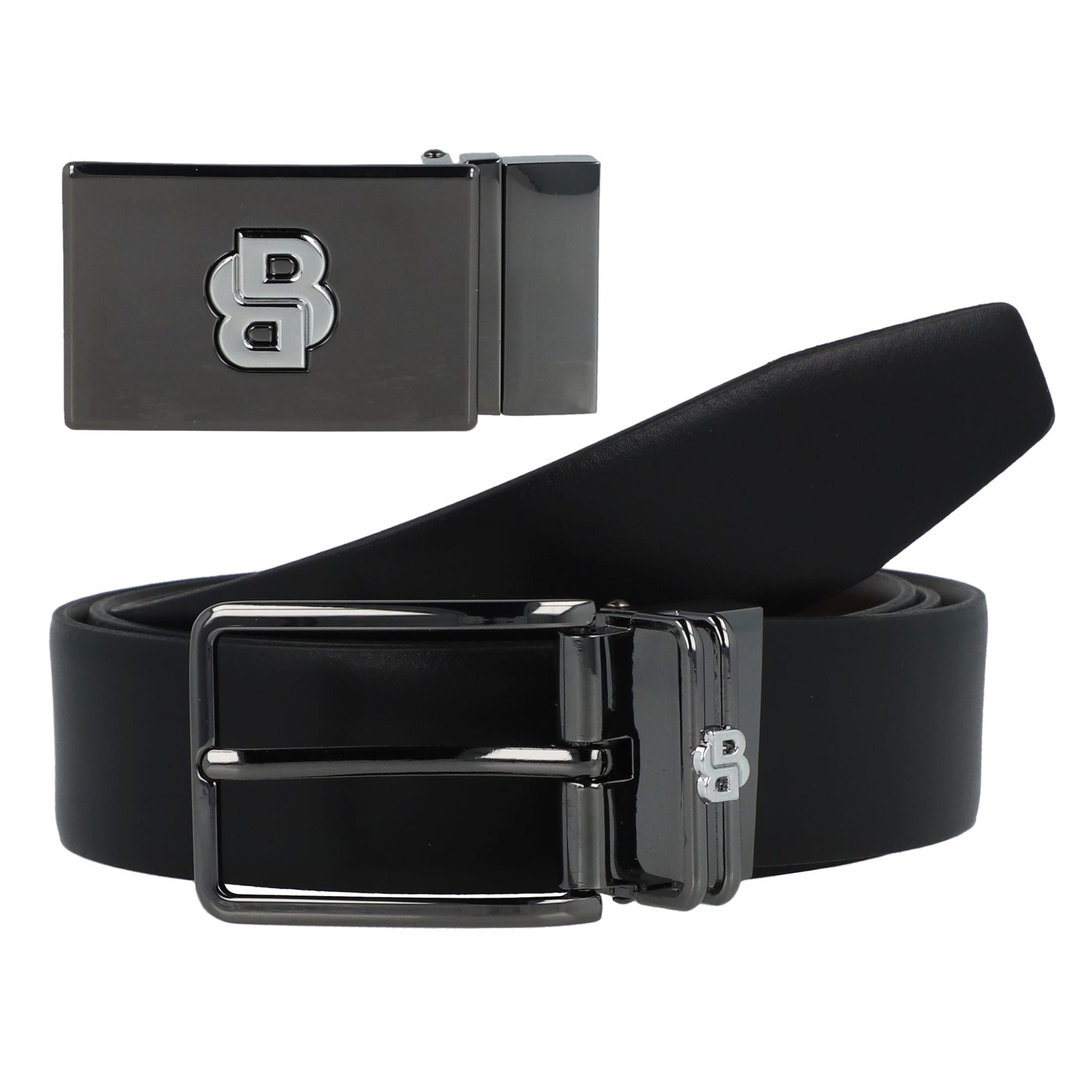Ceinture BOSS en noir : devant