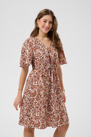 Cream Jurk 'Tiah' in Gemengde kleuren: voorkant
