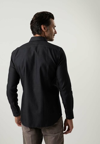 Black Label Shirt Regular fit Business Shirt 'URBAN' in Black