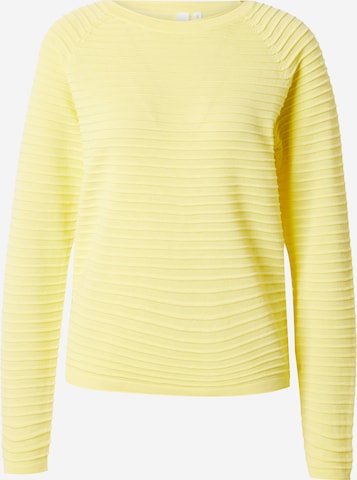 QS Пуловер в жълто: отпред