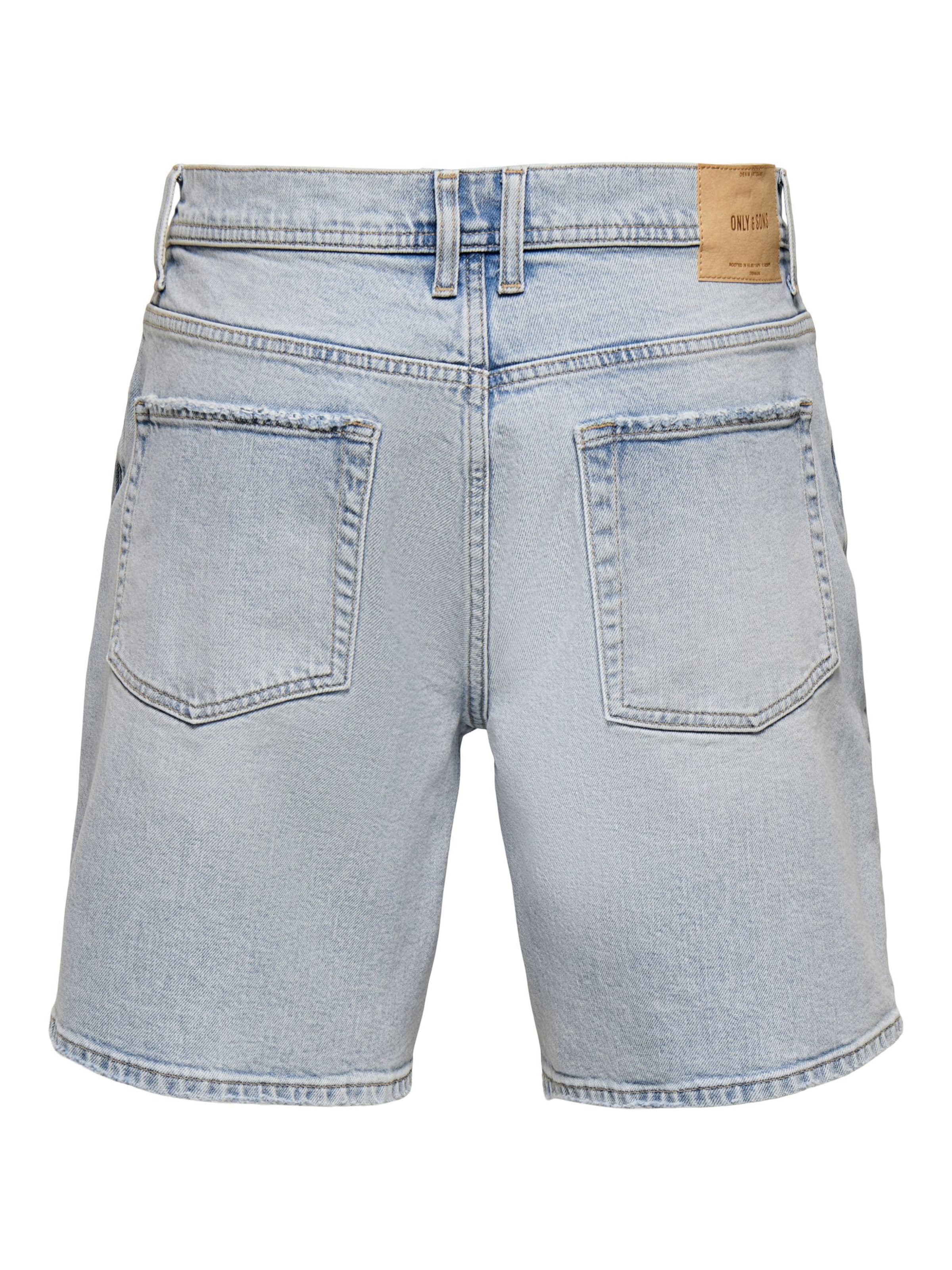 Only & Sons Regular Shorts 'ONSEDGE' in Blau