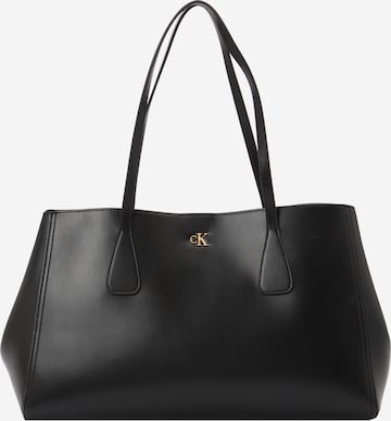 Calvin Klein - Shopper en negro: frente
