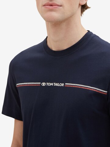 TOM TAILOR T-Shirt in Blau