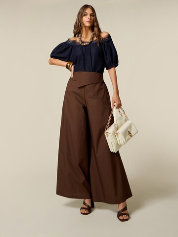 Baggy Pantaloni di oltre in marrone