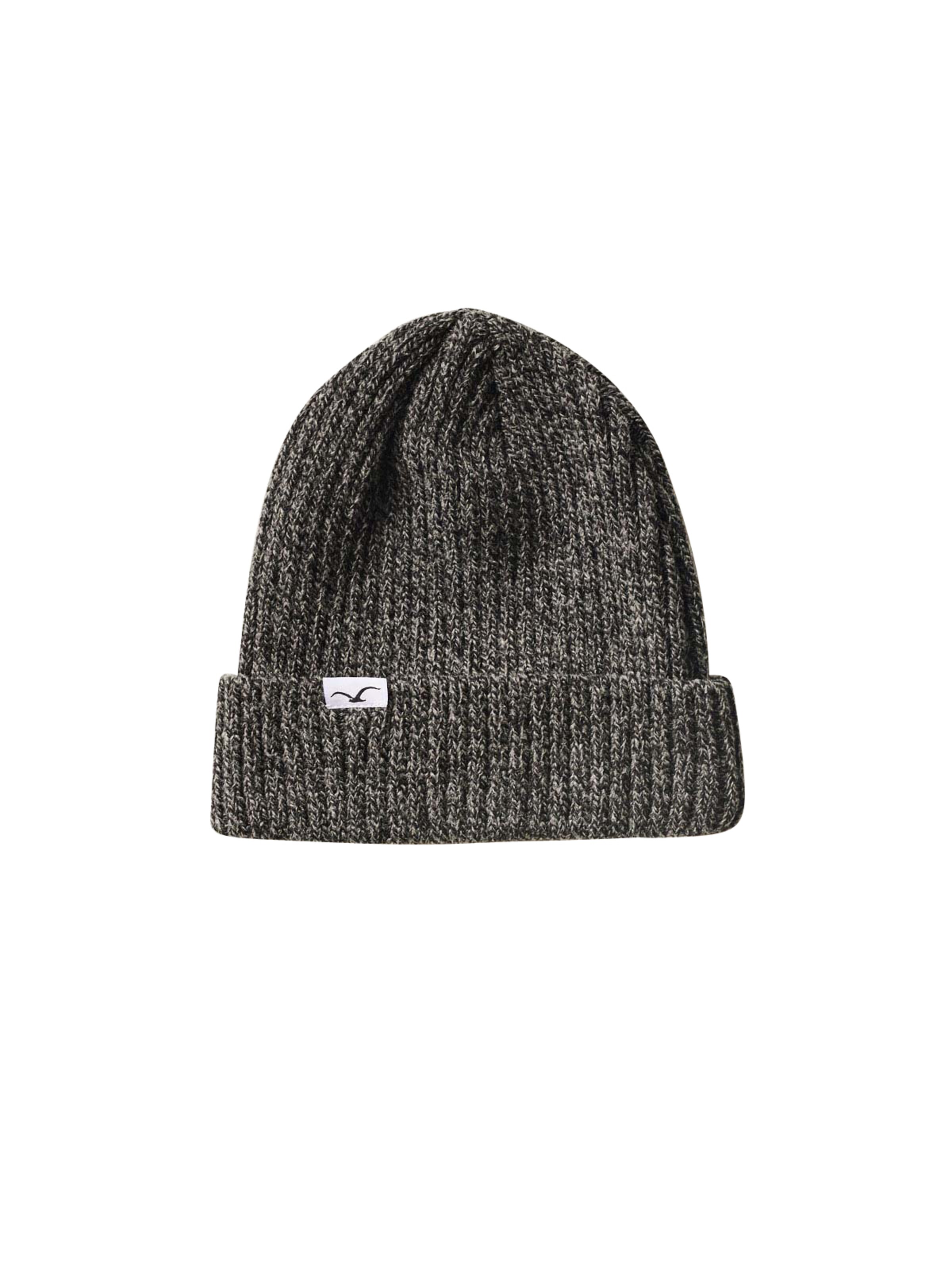 Cleptomanicx Beanie 'Hafen BiColor' in Black: front