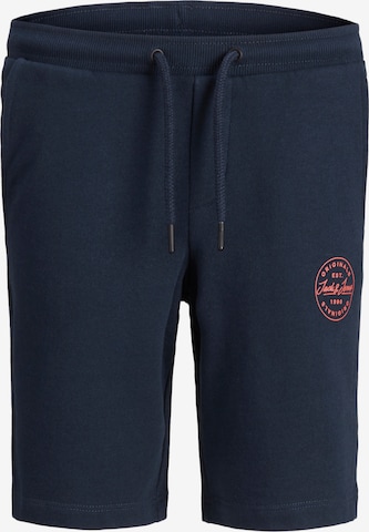 Jack & Jones Junior Regular Trousers in Blue: front