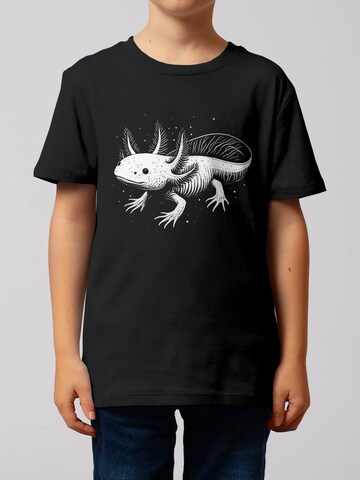 watabout.kids Shirt 'Axolotl' in Black: front