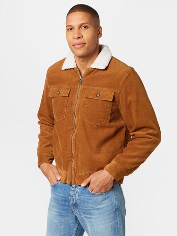 Lindbergh Between-Season Jacket in Brown: front