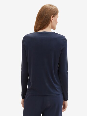 TOM TAILOR Shirt in Blau