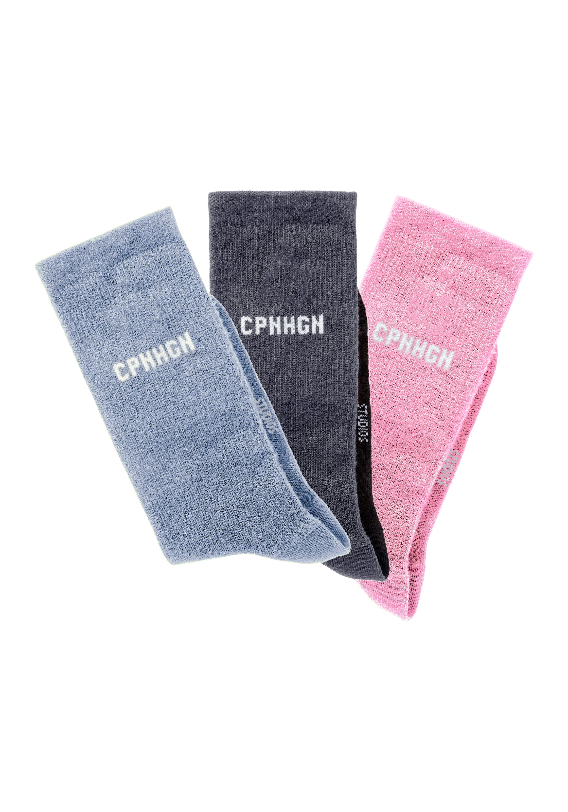 Copenhagen Studios Socks in Pink: front