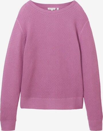 TOM TAILOR Sweater in Purple: front